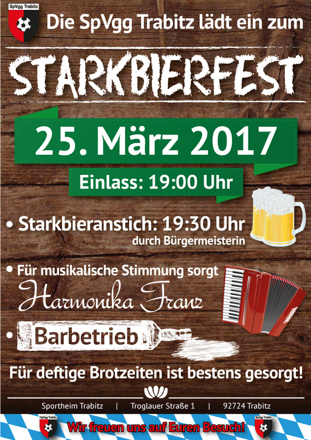 Starbierfest der SpVgg Trabitz am 25.03.2017